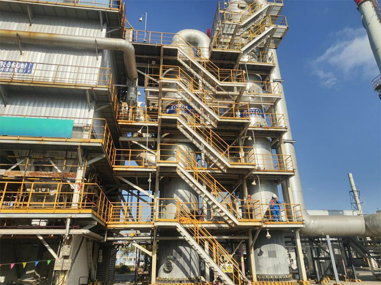 福世蓝高分子复合材料助力洗涤塔防腐升级  破解高温酸性工况维修难题