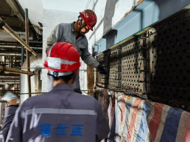 深耕设备全周期运维  福世蓝落地火电空冷器修复项